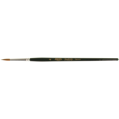 Artist Paint Brush, 1/8" Brush Width, Red Sable, Wood Handle NRZ Safety Inc.