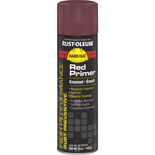 V2100 System Enamel Spray Primer, Red, Matte, 15 oz., Aerosol Can NRZ Safety Inc.