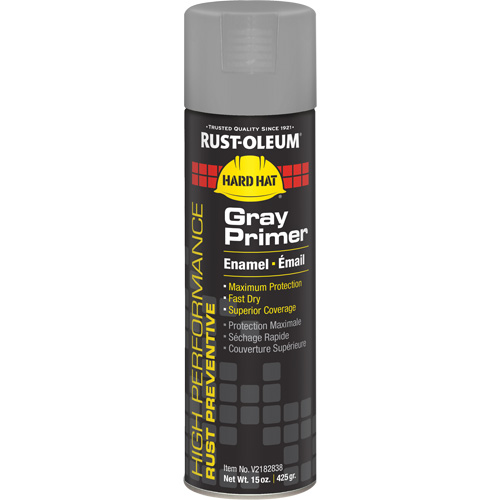 V2100 System Enamel Spray Primer, Gray, Matte, 15 oz., Aerosol Can NRZ Safety Inc.