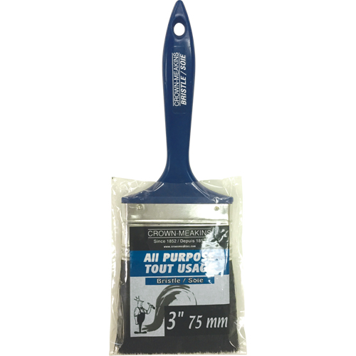 All-Purpose Paint Brush, Bristle, Plastic Handle, 3" Width NRZ Safety Inc.