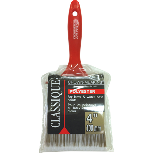 Classic Paint Brush, Polyester, Plastic Handle, 4" Width NRZ Safety Inc.