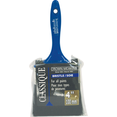 Classic Paint Brush, Bristle, Plastic Handle, 4" Width NRZ Safety Inc.