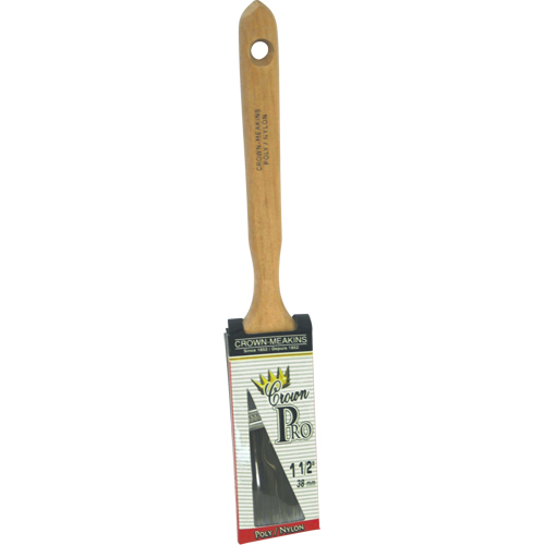 Angular Pro Paint Brush, Poly/Nylon, Wood Handle, 1-1/2" Width NRZ Safety Inc.