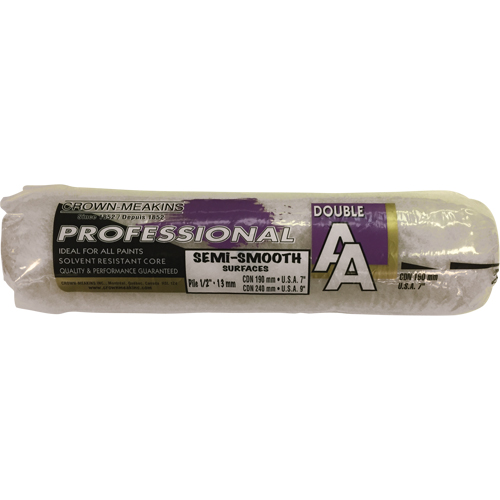 Manchon de rouleau &agrave; peinture synth&eacute;tique professionnel AA, Nap 13 mm (1/2"), 240 mm (9-1/2") l NRZ Safety Inc.