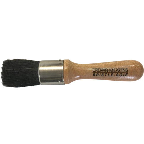 Stencil Brush, Natural Bristles, Wood Handle, 1" Width NRZ Safety Inc.