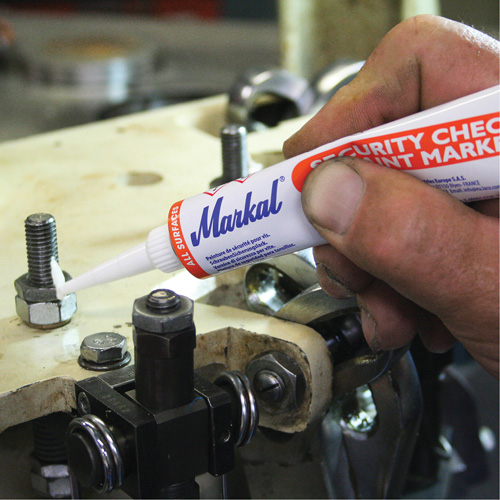 Marqueur de peinture de contr&ocirc;le de s&eacute;curit&eacute;, 1,7 oz, Tube, Orange NRZ Safety Inc.