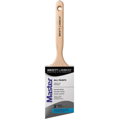 Master Angle Sash Brush, Poly/Nylon, Wood Handle, 3" Width NRZ Safety Inc.