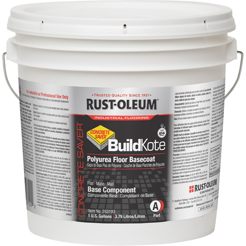 Appr&ecirc;t pour rev&ecirc;tement de sol polyur&eacute;e Concrete Saver BuildKote Partie A, Seau, Transparent/Base &agrave; teinter NRZ Safety Inc.