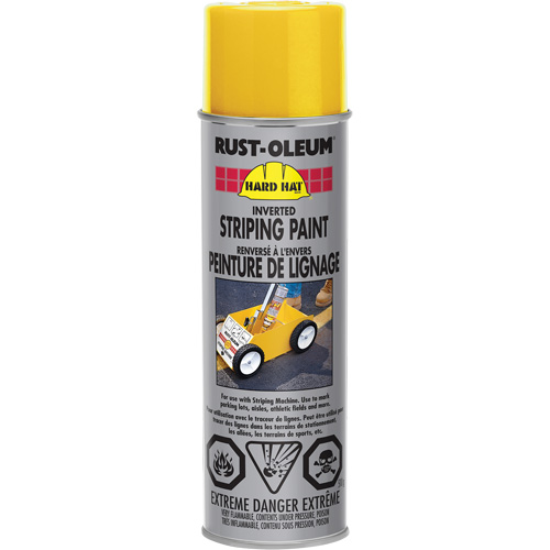 Inverted Striping Paint Spray, Yellow, Aerosol Can NRZ Safety Inc.