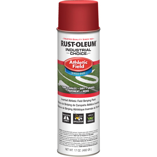 Peinture de lignage pour terrains de sport AF1600, Rouge, Canette a&eacute;rosol NRZ Safety Inc.