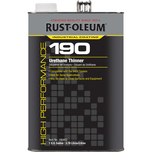 190 Urethane Thinner, Gallon, 1 gal. NRZ Safety Inc.