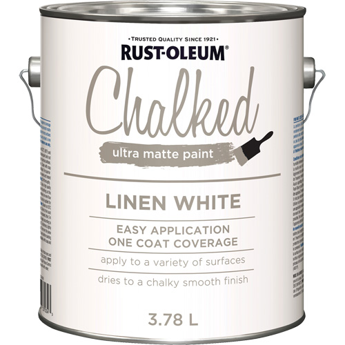 Chalked Paint, 3.78 L, Gallon, Linen White NRZ Safety Inc.