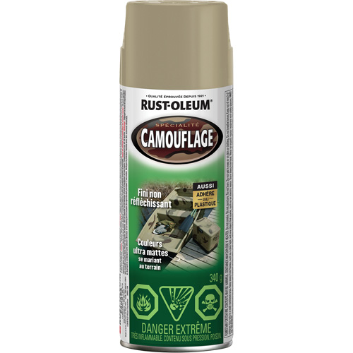 Specialty Camouflage Paint, Aerosol Can, Khaki NRZ Safety Inc.