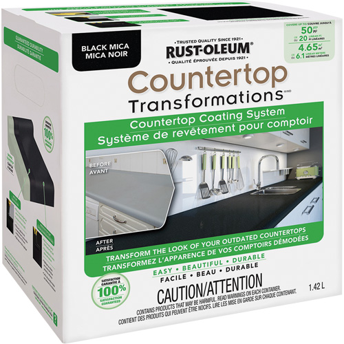 Syst&egrave;me de rev&ecirc;tement au mica pour comptoir Countertop Transformations, 1,42 L, Trousse, Mica noir NRZ Safety Inc.