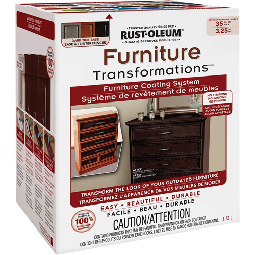Syst&egrave;me de rev&ecirc;tement de meubles Furniture Transformations, 1,72 L, Trousse, Base &agrave; teinter NRZ Safety Inc.