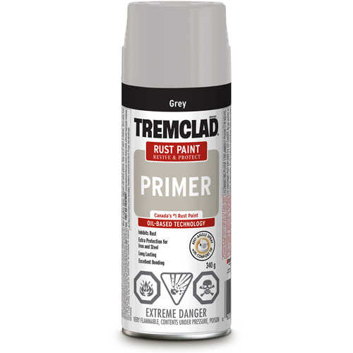 Tremclad&reg; Rust Primer Spray, Grey, Very Flat, Aerosol Can NRZ Safety Inc.