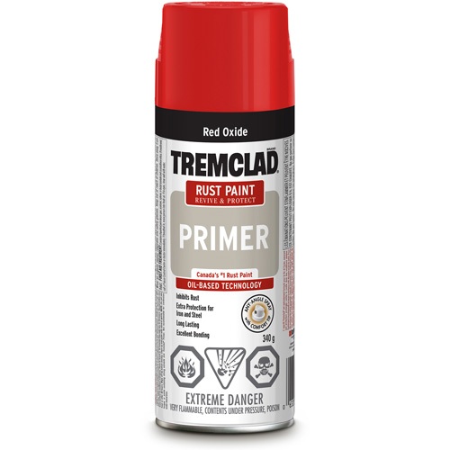 Tremclad&reg; Rust Primer Spray, Red Oxide, Very Flat, Aerosol Can NRZ Safety Inc.
