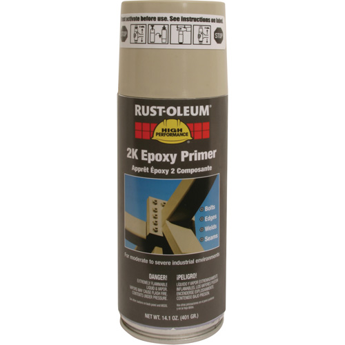 Appr&ecirc;t &eacute;poxydique 2K &agrave; haute performance en a&eacute;rosol du syst&egrave;me V2300, Beige, 14 oz, Canette a&eacute;rosol NRZ Safety Inc.