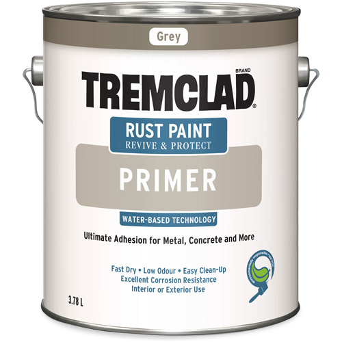 Tremclad&reg; Water-Based Rust Paint Primer, 3.78 L, Gallon, Grey NRZ Safety Inc.
