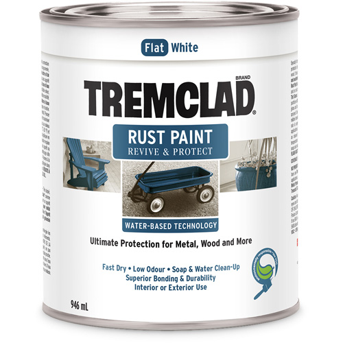 Tremclad&reg; Water-Based Rust Paint, 946 ml, Can, White NRZ Safety Inc.