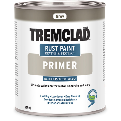 Tremclad&reg; Water-Based Rust Paint Primer, 946 ml, Can, Grey NRZ Safety Inc.