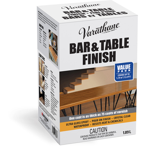 Varathane&reg; Bar & Table Finish, 1.89 L, Clear, High-Gloss NRZ Safety Inc.