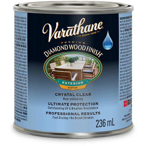 Fini diamant pour bois Varathane ext&eacute;rieur, 236 ml, Transparent, Satin NRZ Safety Inc.