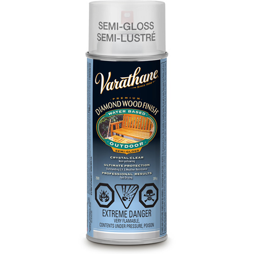 Varathane&reg; Diamond Wood Finish&reg; Exterior Finish, 319 g, Clear, Semi-Gloss NRZ Safety Inc.