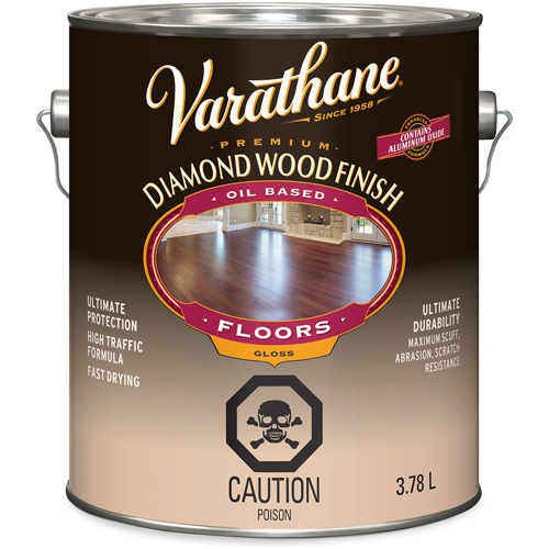 Varathane&reg; Diamond Wood Finish Floors Coating, 3.78 L, Clear, Gloss NRZ Safety Inc.