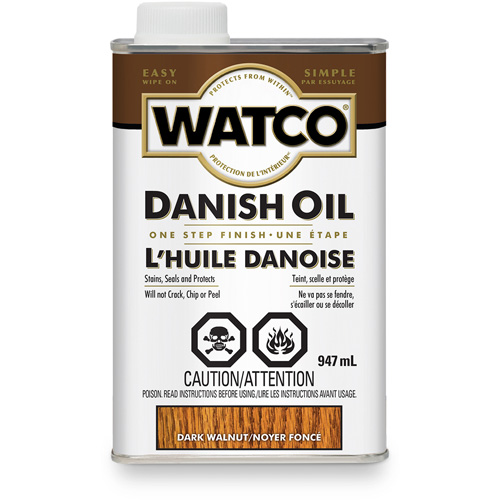 Watco&reg; Danish Oil, 947 ml, Dark Walnut, Transparent NRZ Safety Inc.