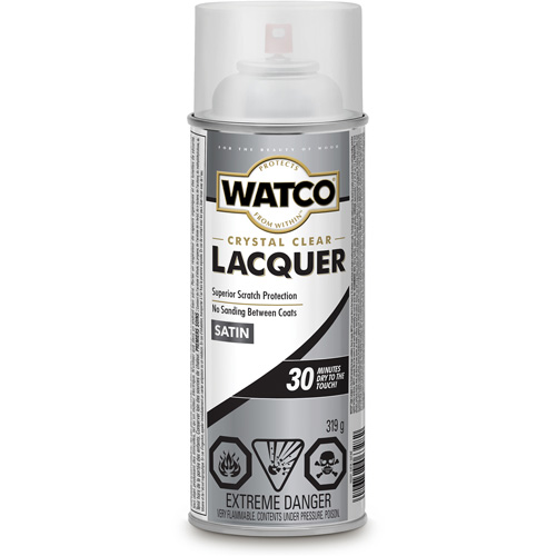 Watco&reg; Lacquer Wood Finish, 319 g, Clear, Satin NRZ Safety Inc.