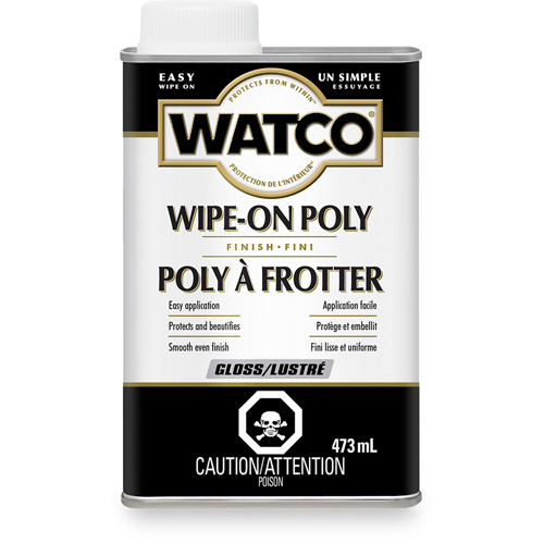 Teinture &agrave; essuyage en poly Watco, 473 ml, Transparent, Brillant NRZ Safety Inc.