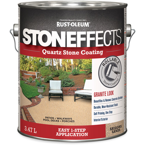 Rev&ecirc;tement &agrave; base de pierre de quartz Stoneffects, 3,78 L, &agrave; l'eau, Textur&eacute;, Beige NRZ Safety Inc.