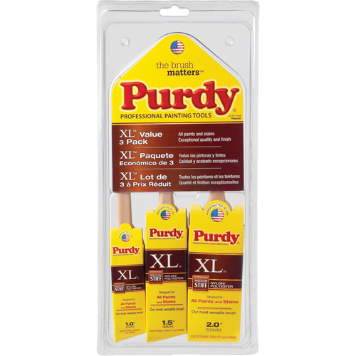 XL Paint Brush Multi-Pack, Poly/Nylon, Wood Handle NRZ Safety Inc.