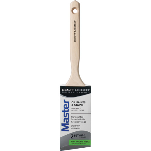 Master Blend Angle Sash Brush, White China, Wood Handle, 2-1/2" Width NRZ Safety Inc.