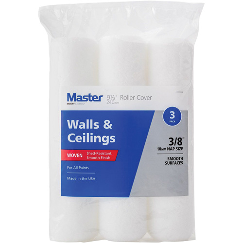 Master Woven Roller Cover, 10 mm (3/8") Nap, 240 mm (9-1/2") L NRZ Safety Inc.