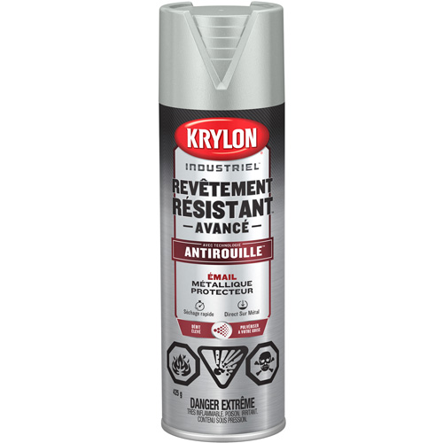 Tough Coat&reg; Advanced Paint with Rust Barrier Technology, Aluminum, Metallic, 425 g, Aerosol Can NRZ Safety Inc.