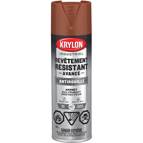 Tough Coat&reg; Advanced Paint with Rust Barrier Technology, Red Oxide Primer, Ultra-Flat, 425 g, Aerosol Can NRZ Safety Inc.