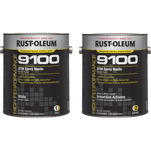 9100 System DTM Epoxy Mastic Base & Activator Kit, White, Gallon NRZ Safety Inc.