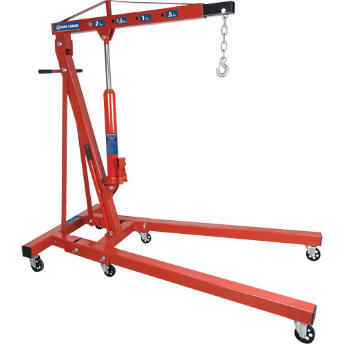 2-Ton Folding Shop Crane, 4000 lbs. (2 tons) Capacity NRZ Safety Inc.