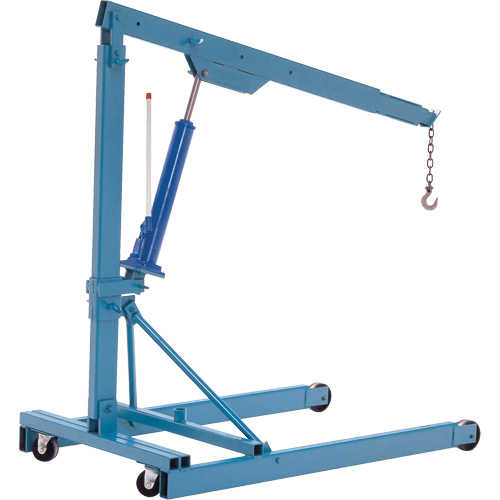 Portable Floor Cranes, 8' Lift, 2000 lbs. (1 tons), 82-1/2" Arm, 69-1/4" H NRZ Safety Inc.