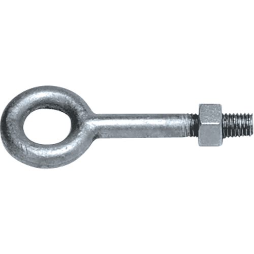 Eye Bolts, 1/2"/3/8" Dia., 2-1/2"/10" L, Galvanized, 1200 lbs. (0.6 tons) Capacity NRZ Safety Inc.