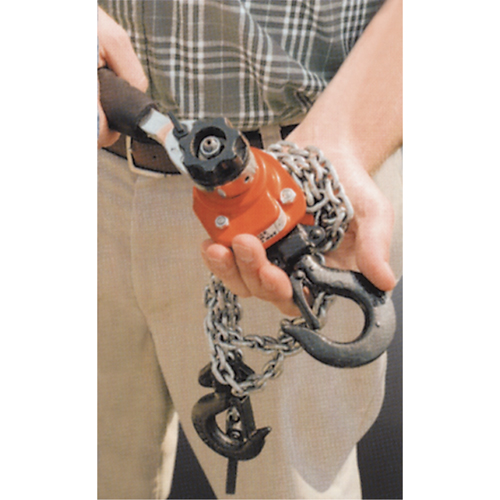 Series 602 Mini Ratchet Lever Hoist, 5' Lift, 550 lbs. (0.275 tons) Capacity, Steel Chain NRZ Safety Inc.