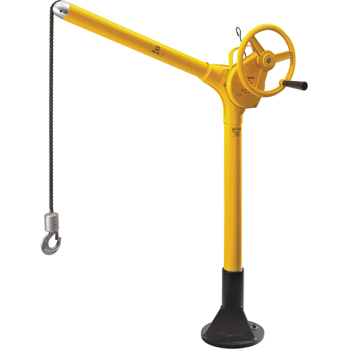 Hauts crochets &eacute;l&eacute;vateurs industriels avec base &agrave; ancrer, Capacit&eacute; 500 lb (0,25 tonne) NRZ Safety Inc.