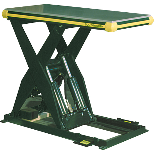 Hydraulic Backsaver Scissor Lift Table, Steel, 24" W x 48" L, 4000 lbs. Capacity NRZ Safety Inc.