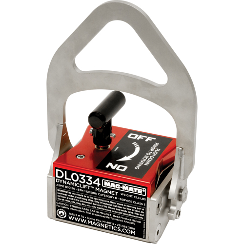 Dynamic Lift Magnets, 334 Holding Cap., 6-1/2" L x 4" W x 9-1/4" H NRZ Safety Inc.