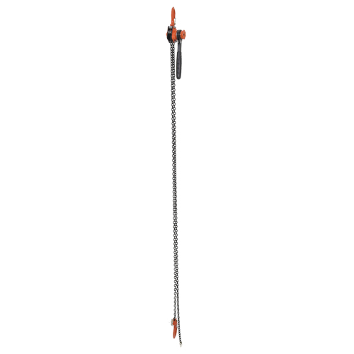 Mini Lever Hoist, 10' Lift, 1000 lbs. (0.5 tons) Capacity, Steel Chain NRZ Safety Inc.