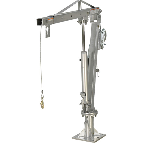 Winch Operated Truck Jib Crane, 1000 lbs. (0.5 tons) Capacity, 97" Max. Clearance NRZ Safety Inc.