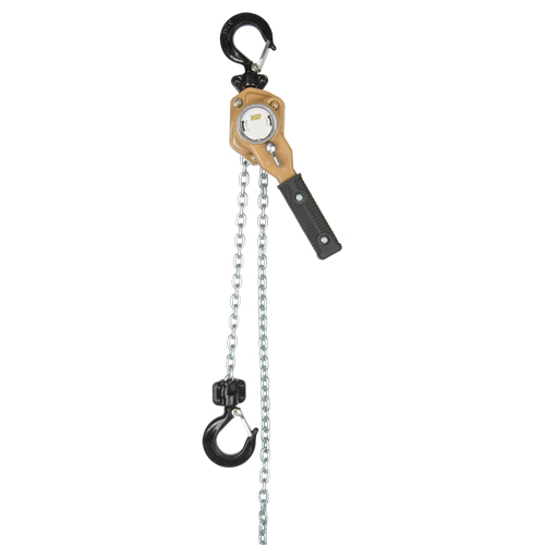 Heavy Duty Gold Series Lever Chain Hoist, 5' Lift, 3000 lbs. (1.5 tons) Capacity, Alloy Steel Chain NRZ Safety Inc.