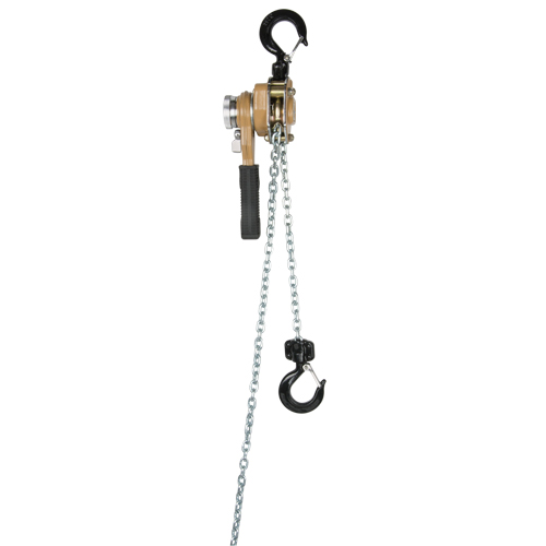 Heavy Duty Gold Series Lever Chain Hoist, 5' Lift, 3000 lbs. (1.5 tons) Capacity, Alloy Steel Chain NRZ Safety Inc.
